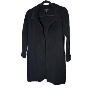 Ann Taylor Black Woman's Long Cardigan Size XS